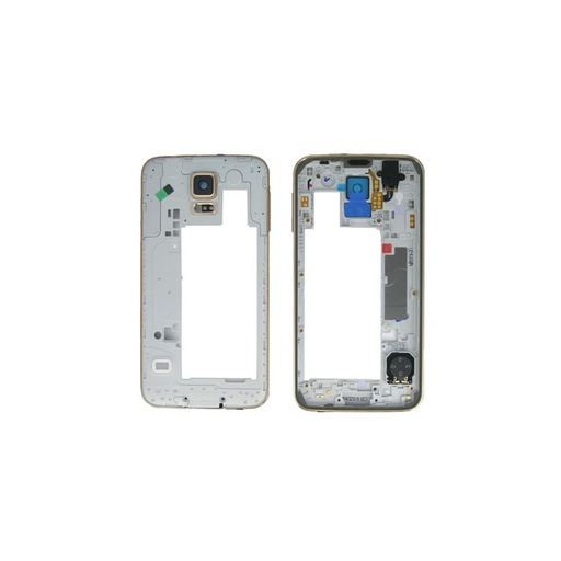 [1036] Middle cover Samsung S5 SM-G900F gold GH96-07236D