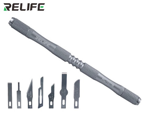 [6971806512612] Relife Knife With 7 Different Blades For Removing Chip RL-101B