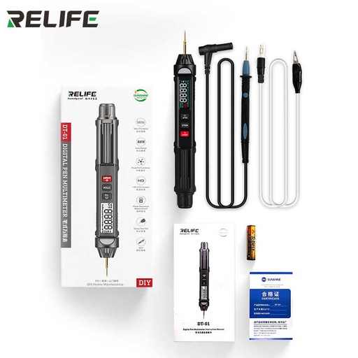 [6941590208336] Relife Multimetro Tester Digitale Mini Tipo Penna DT-02