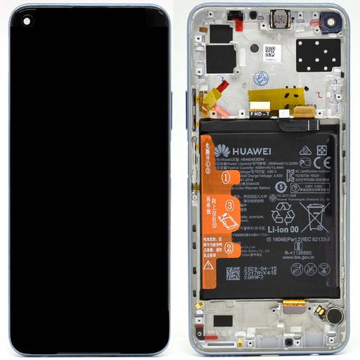 [13155] Huawei Display Lcd P40 Lite 5G silver with battery 02353SUQ