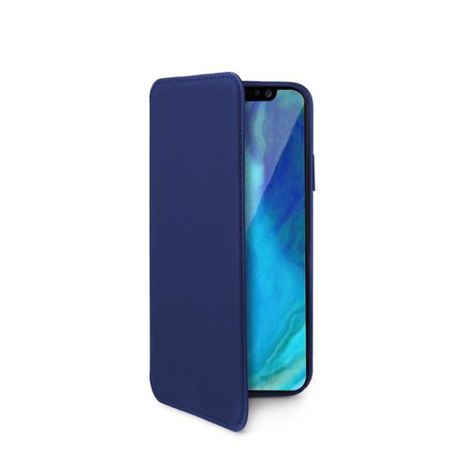 [8021735744450] Case Celly iPhone Xr wallet case blue PRESTIGE998BL