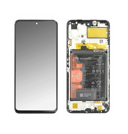 [13281] Huawei Display Lcd P Smart 2021 Huawei Y7a black with battery 02354ADC