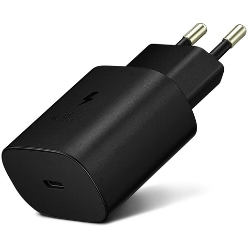 [8806090973369] Samsung Charger USB-C 25W Fast Charge Black EP-TA800NBEGEU