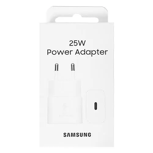 [8806094912081] Samsung Caricabatterie USB-C 25W super fast charger white EP-T2510NWEGEU
