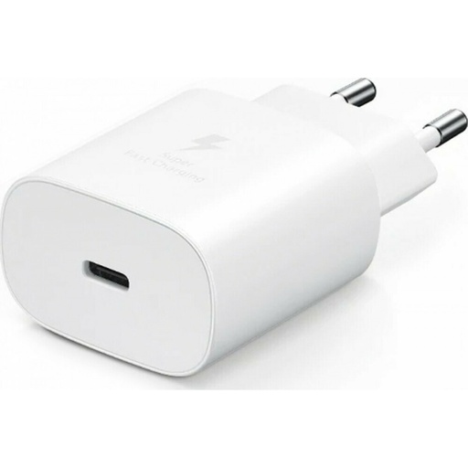 [8809580801272] Samsung Charger USB-C 25W EP-TA800N White GP-PTU021SOAWQ (Bulk) 