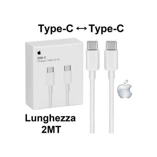 [888462698429] Apple data cable Type-C to Type-C A1739 2mt MLL82ZM/A