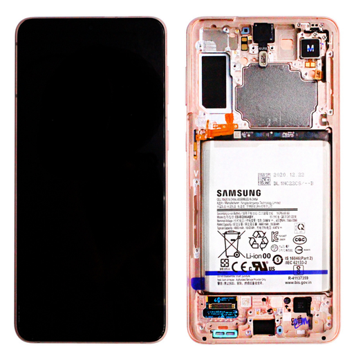 [13424] Samsung Display Lcd S21+ 5G SM-G996B violet with Battery GH82-24555B GH82-24744B