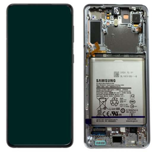 [13425] Samsung Display Lcd S21+ 5G SM-G996B silver with Battery and Camera GH82-24553C GH82-24744C GH82-24555C