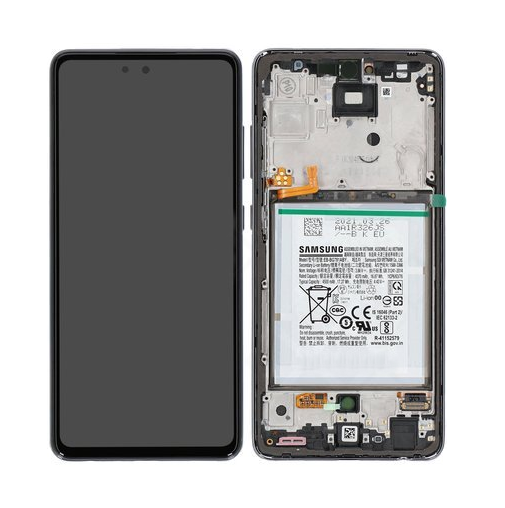 [14098] Samsung Display LCD A52 SM-A525F A52 5G SM-A526B GH82-25229A GH82-25230A Con Batteria Black 