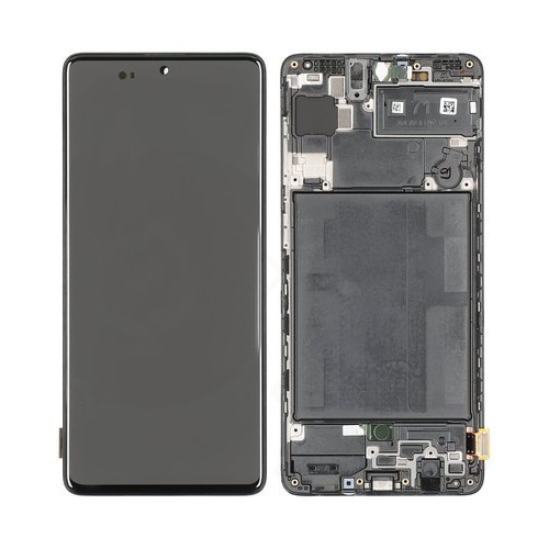 [6913] Samsung Display LCD A71 SM-A715F Black GH82-22151A GH82-22152A GH82-22248A 