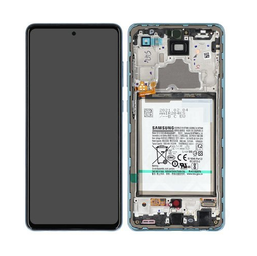 [13919] Samsung Display LCD A72 SM-A725F Blue Con Batteria GH82-25541B GH82-25542B 