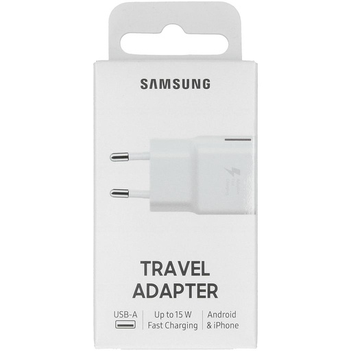 [8806090814037] Samsung Caricabatterie USB 15W fast charge white EP-TA20EWENGEU