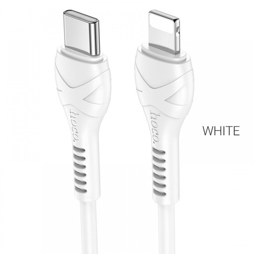 [6931474740144] Hoco data cable Type-C to Lightning 3.0A 1mt white X55