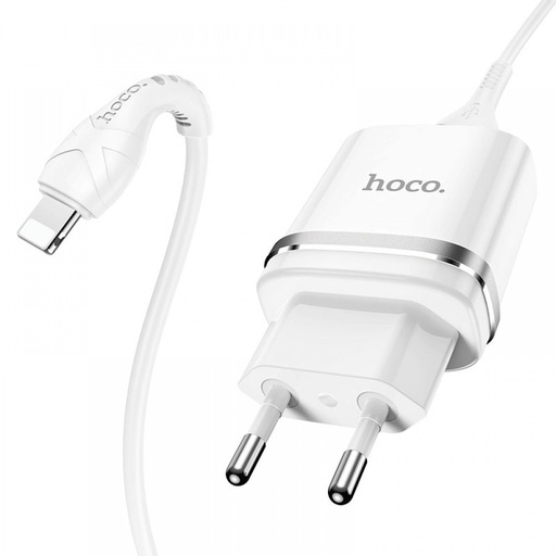 [6931474730947] Hoco Caricabatterie USB + Cavo Dati Lightning 2.4A white N1
