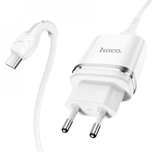 [6931474730985] Hoco Caricabatterie USB + Cavo Dati Type-C 2.4A white N1