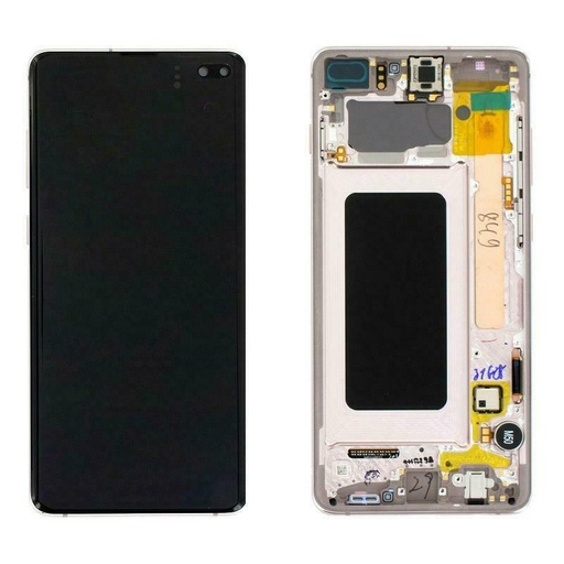 [5668] Samsung Display LCD S10 Plus SM-G975F GH82-18849J GH82-18834J Ceramic White 
