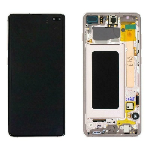 [5668] Samsung Display Lcd S10 Plus SM-G975F ceramic white GH82-18849J GH82-18834J