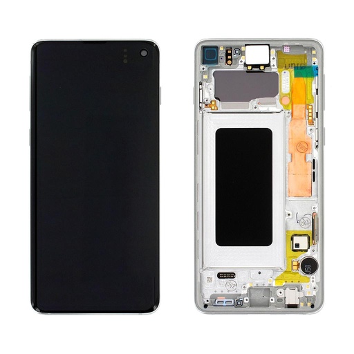 [5666] Samsung Display LCD S10 SM-G973F GH82-18850B GH82-18835B White 
