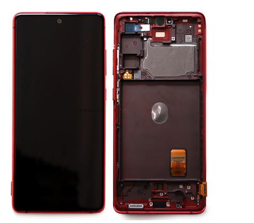 [13287] Samsung Display LCD S20 FE SM-G780F SM-G781F GH82-24220E GH82-24219E Red 