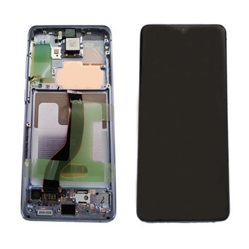 [13190] Samsung Display LCD S20+ SM-G985F S20+ 5G SM-G986F GH82-22145K GH82-22134K Purple Con Camera 