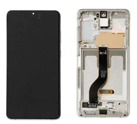 [16341] Samsung Display LCD S20+ SM-G985F S20+ 5G SM-G986F GH82-31441B White No Camera