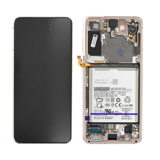 [13429] Samsung Display LCD S21 5G SM-G991B GH82-24716D GH82-24718D Pink Con Batteria 