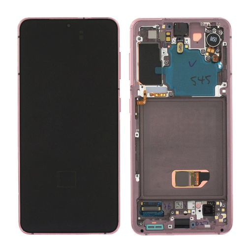 [14666] Samsung Display LCD S21 5G SM-G991B GH82-24544D GH82-24545D Pink Con Camera