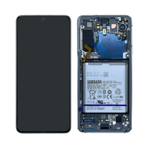 [13428] Samsung Display LCD S21 5G SM-G991B GH82-24716C GH82-24718C White Con Batteria 