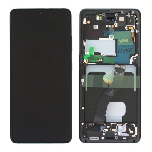 [14962] Samsung Display LCD S21 Ultra 5G SM-G998B GH82-26035A GH82-26036A Black Con Frame 