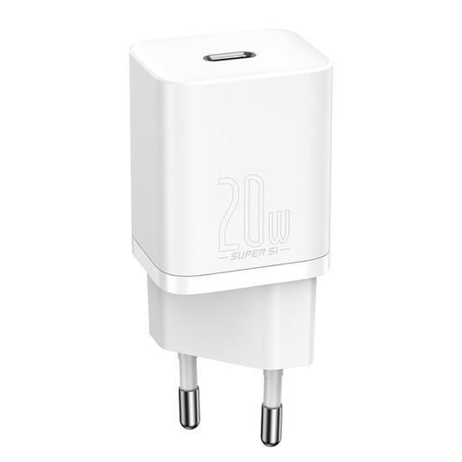 [6953156230002] Baseus Caricabatterie 20W USB-C super-si QC white CCSUP-B02