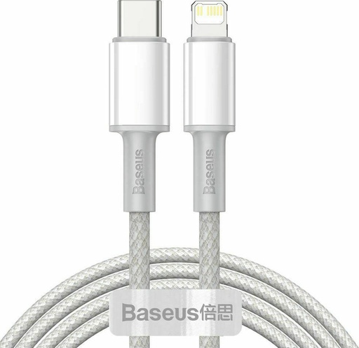 [6953156231955] Baseus data cable Type-C to Lightning 20W 2mt high density white CATLGD-A02
