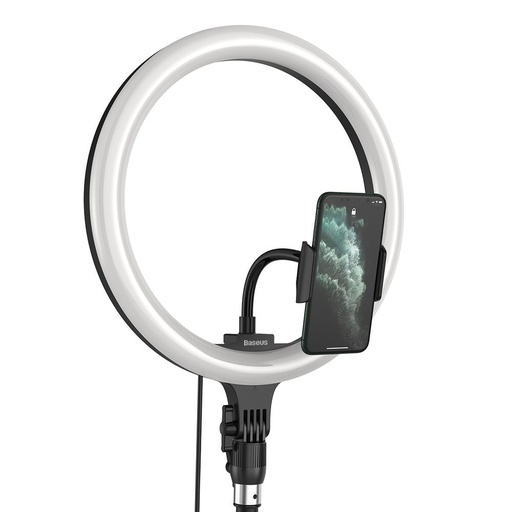 [6953156227347] Baseus Lamp LED for smartphone photo ring flash with tripod black CRZB12-B01-2