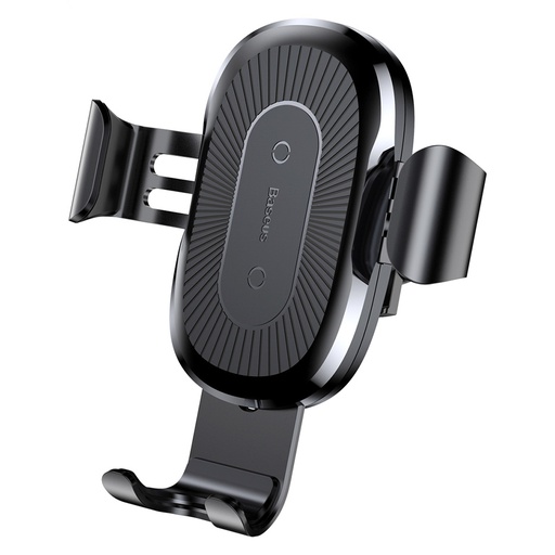 [6953156270763] Baseus car holder 10W with wireless charger gravity mount black WXYL-01