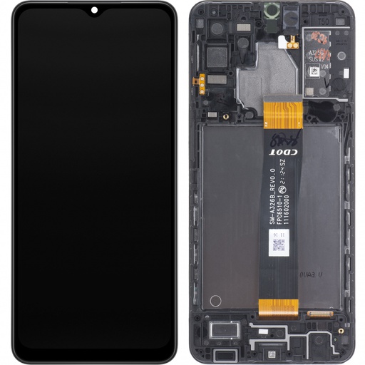 [14033] Samsung Display Lcd A32 5G SM-A326B with frame black GH82-25121A