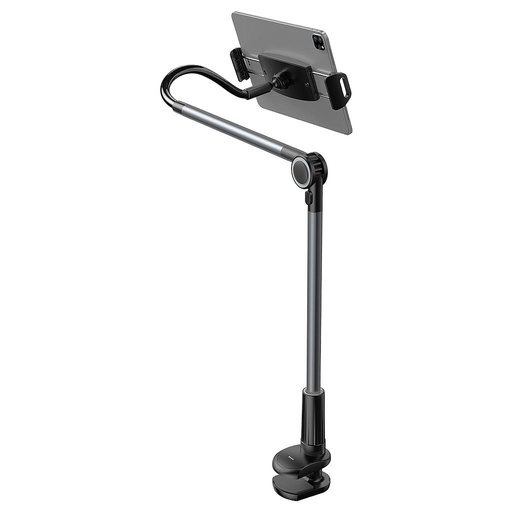 [6953156224223] Baseus smartphone and tablet holder with clamp black SULR-B0G