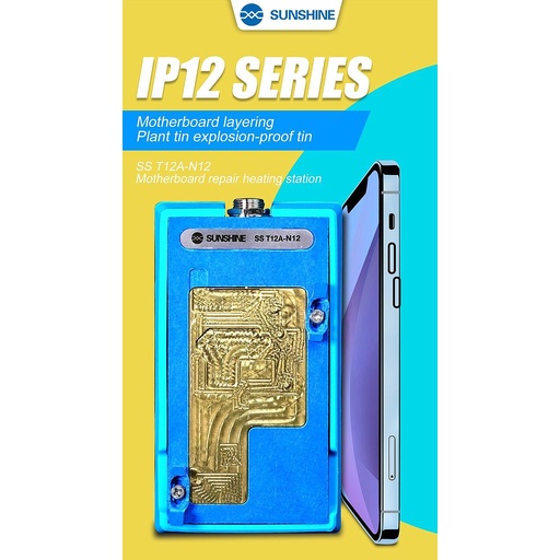 [6941590202327] Sunshine Base Riscaldamento Per Schede Madri iPhone 12 Series (T12A-N12)