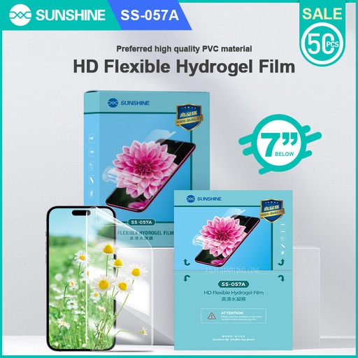 [6971806515941] Sunshine Pellicola Hydrogel Clear Flessibile 50 Pz SS-057A