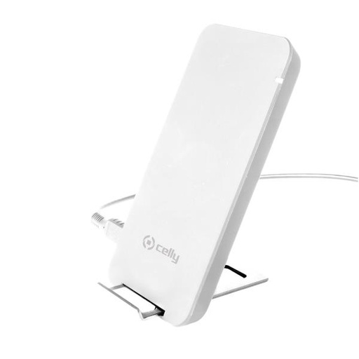 [8021735742791] Celly  Caricabatterie wireless 10W white WLFASTSTANDWH 