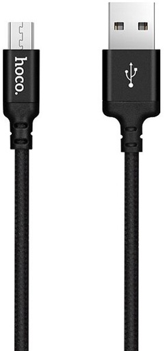 [6957531062844] Hoco data cable micro USB 2A 1mt black X14