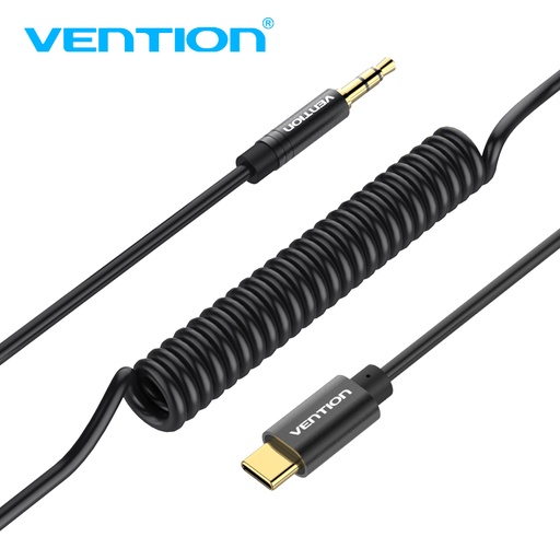 [6922794734661] Vention Cavo Dati Type-C to Jack 3.5mm (1m) Metal Black BGABF