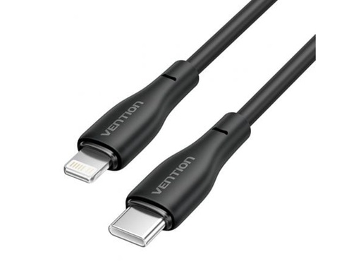 [6922794785380] Vention Data Cable Type-C To Lightning 27W 1m Black (H28BF)