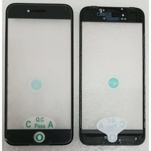 [5658] Glass Lcd for iPhone 8 black con frame A80glaob0
