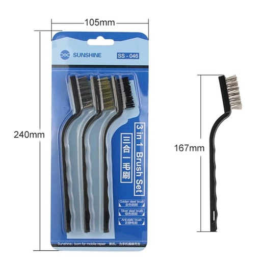 [6971806511295] Sunshine 3 in 1 multifunction brushes for IC / NAND / eMMC / CPU chip SS-046 