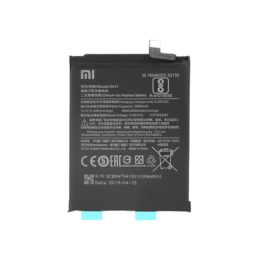 [15113] Xiaomi Battery service pack Mi A2 Lite Redmi 6 Pro BN47 46BN47A02085