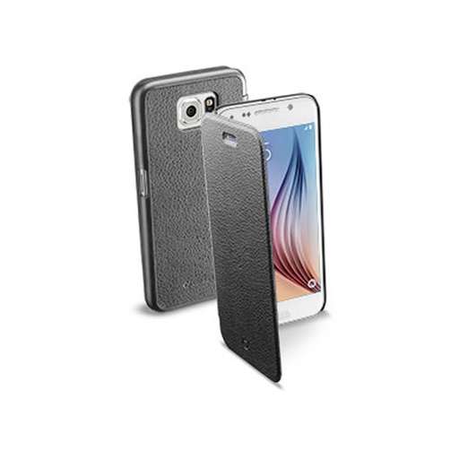 [8018080240669] Custodia CellularLine Samsung S6 Edge flip wallet black