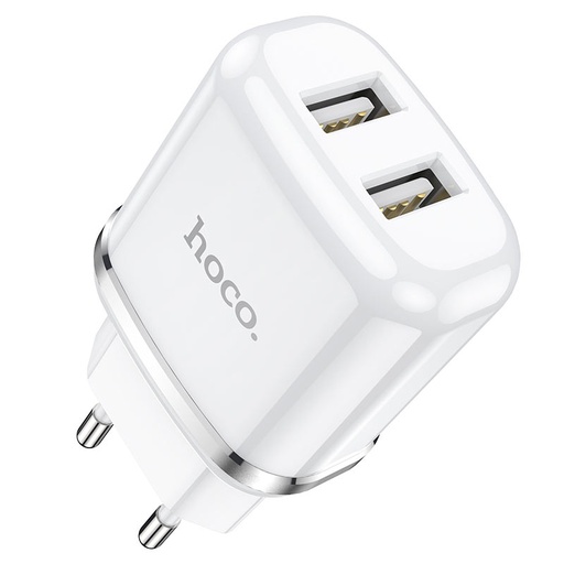 [6931474731005] Hoco USB charger 2.4A 2x ports white N4