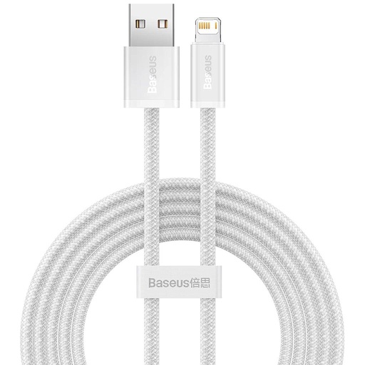 [6932172602024] Baseus Dynamic Series data cable Lightning 2.4A 1mt white CALD000402