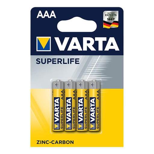 [4008496676194] Varta battery ministilo AAA zinc-carbon Superlife 4pcs R03 MN2400