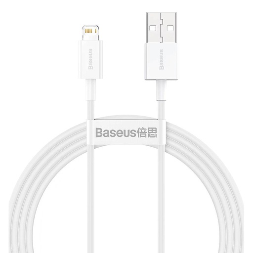 [6953156205444] Baseus Superior Series data cable Lightning 2.4A 1.5mt white CALYS-B02