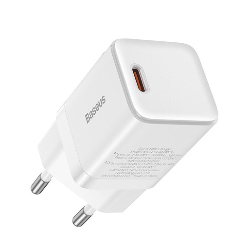 [6932172604639] Baseus Charger 30W USB-C GaN3 Fast white CCGN010102